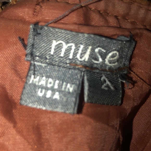 Muse brown plaid pants high waisted boot cut size 2 - Picture 6 of 7